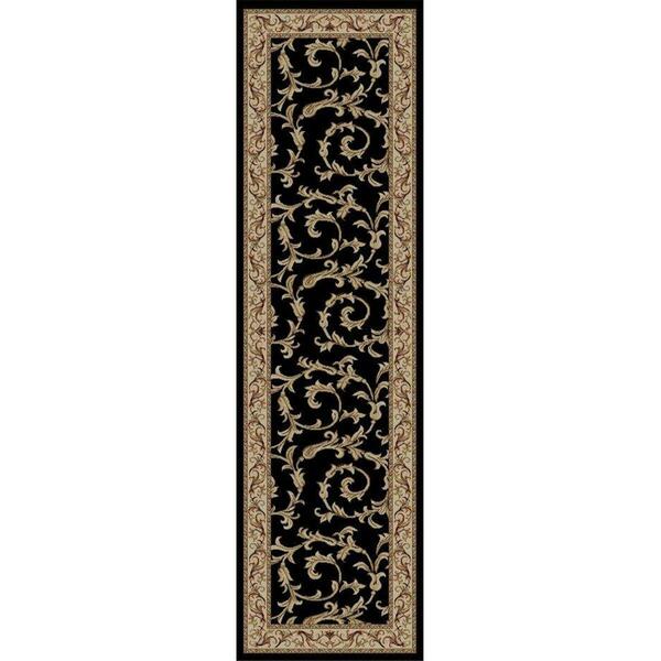 Concord Global Trading Runner Rug, 2 ft. 3 in. x 7 ft. 7 in. Jewel Veronica - Black 43932